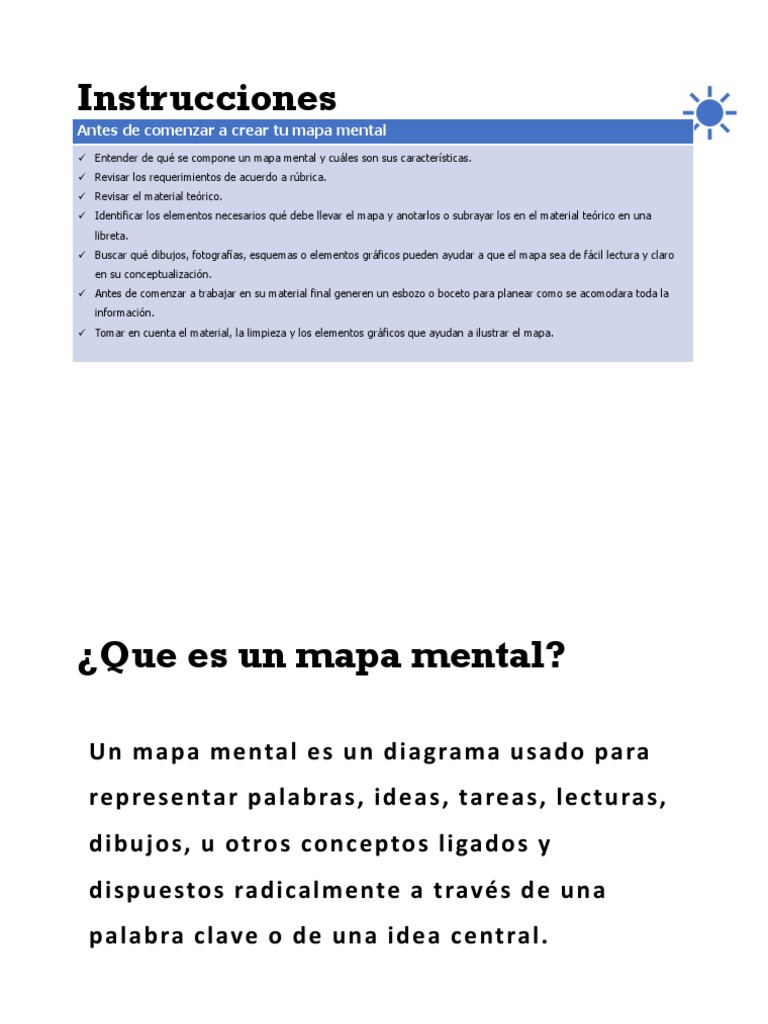 Caracteristicas de Un Mapa Mental | PDF