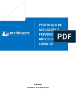 Protocolo de Actuación y Prevención Ante El Virus Covid-19