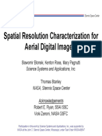 Spatial Resolution Characterization For Aerial Digital Imagery
