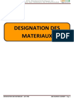 DESIGNATION DES MATERIAUX Def PDF