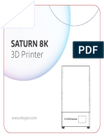 Elegoo Saturn 8K LCD Light Curable 3D Printer User Manual 