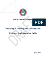 Internship, Externship and Industry Staff Exchange Guide of Addis Ababa University