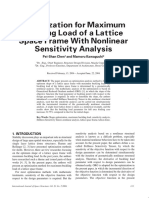 Chen Kawaguchi 2006 Optimization For Maximum Buckling Load of A Lattice Space Frame With Nonlinear Sensitivity Analysis