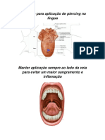 Anatomia para Aplicação de Piercing Na Língua