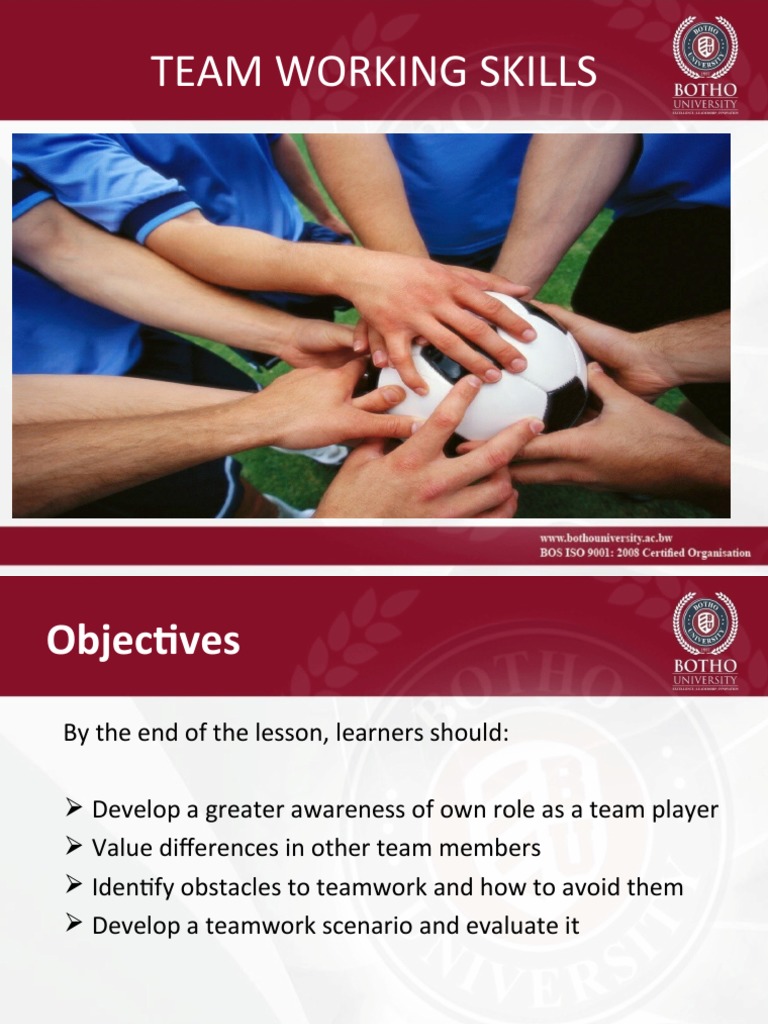 Team Work PDF Leadership Goal