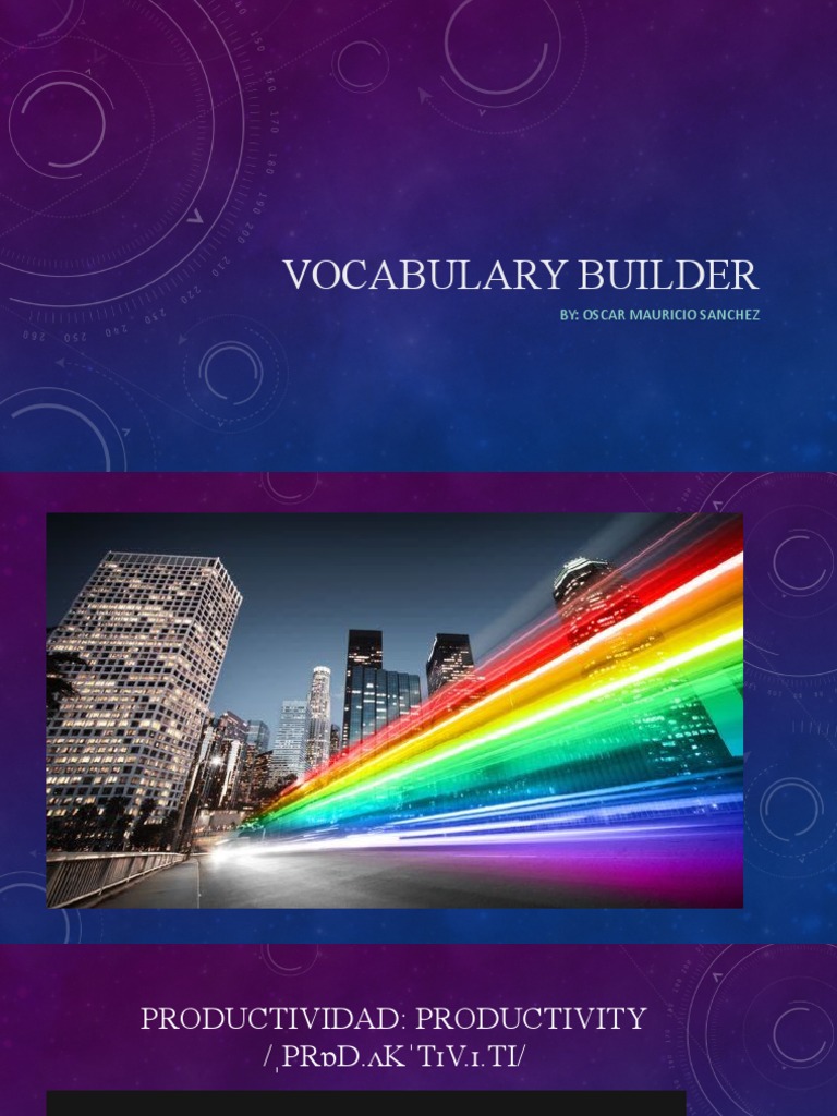 Vocabulary Builder Pdf
