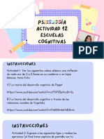 Psicología Actividad 12 Escuelas Cognitivas