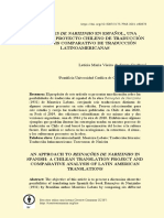 VV - Aa. Reinações de Narizinho en Español, Una Propuesta. Proyecto Chileno de Traducción y Análisis Comparativo de Traducción Latinoamericanas.