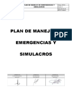 Plan de Manejo de Emergencias y Simulacros 2023