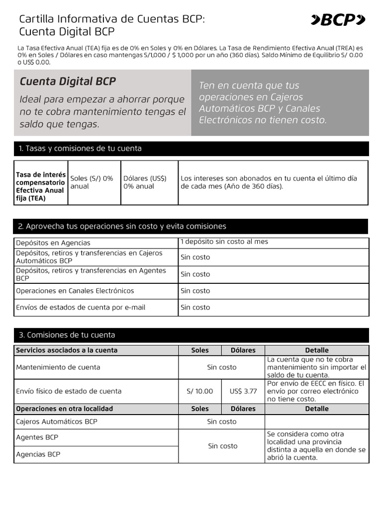 Cartilla+informativa+-+Cuenta+Digital+BCP+(1) | PDF