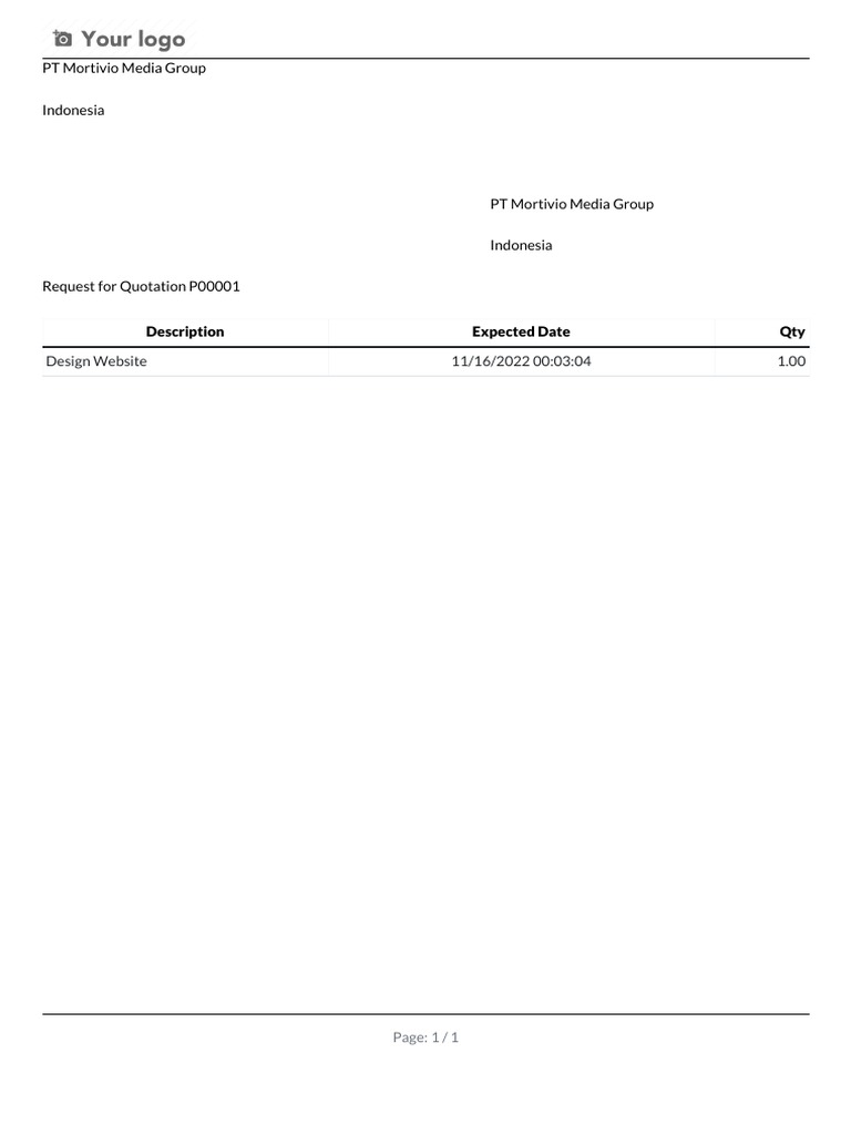 Website Design Quotation Request | PDF