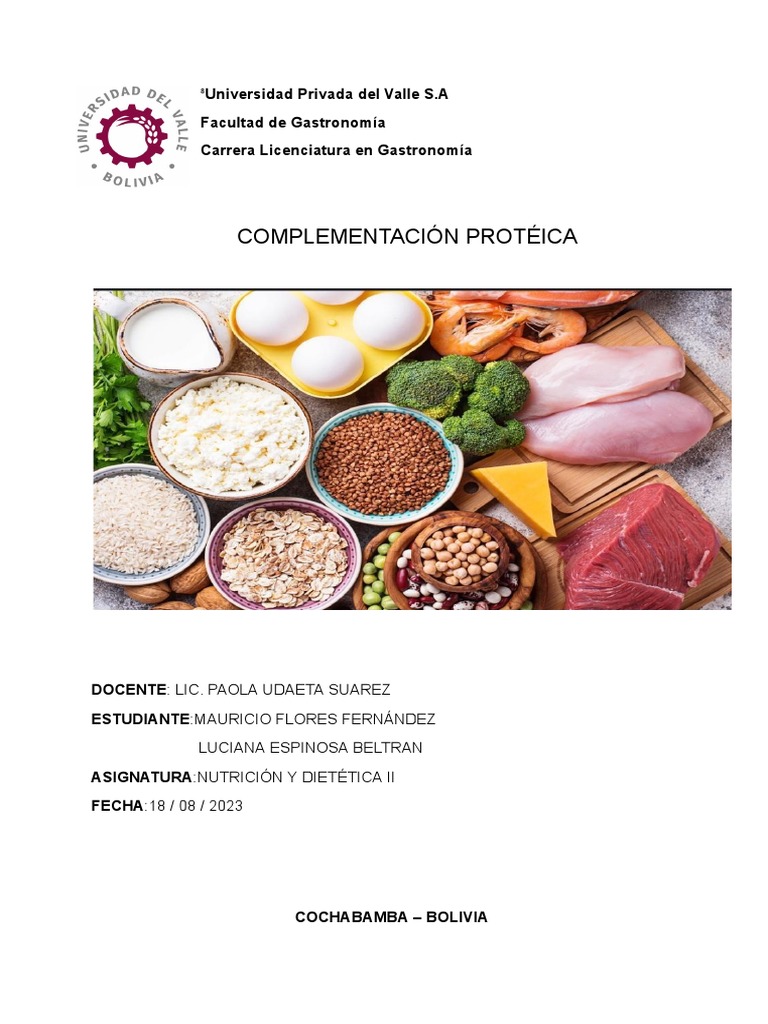 Complementación Protéica-1 | PDF