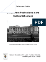 Govt Publications at The Hocken Collections