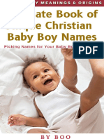 Unique Christian Boy Names