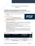 Audio Visual Resources Planning Template and Examples