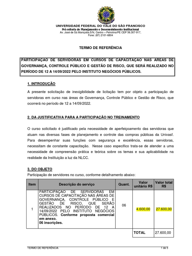 Tr E Etp Curso Governana Processo Ano 2022 Pdf Desenvolvimento