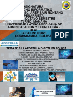 Tema N°3 La Apostilla Digital en Bolivia.