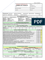 Ejemplo de Permiso de Trabajo