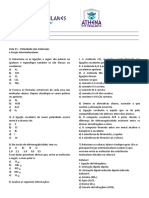 Lista 11 - Polaridade Das Moléculas e Forças Intermoleculares