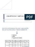 Objetivos y Metas Del SIG