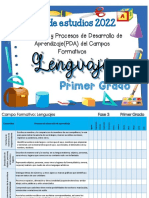 1° Contenidos y Procesos de Desarrollo de Aprendizaje Del Campo Formativo Lenguajes