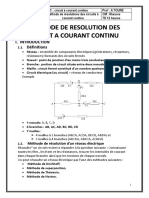 Methode de Resolution Des Circuit A Courant Continu