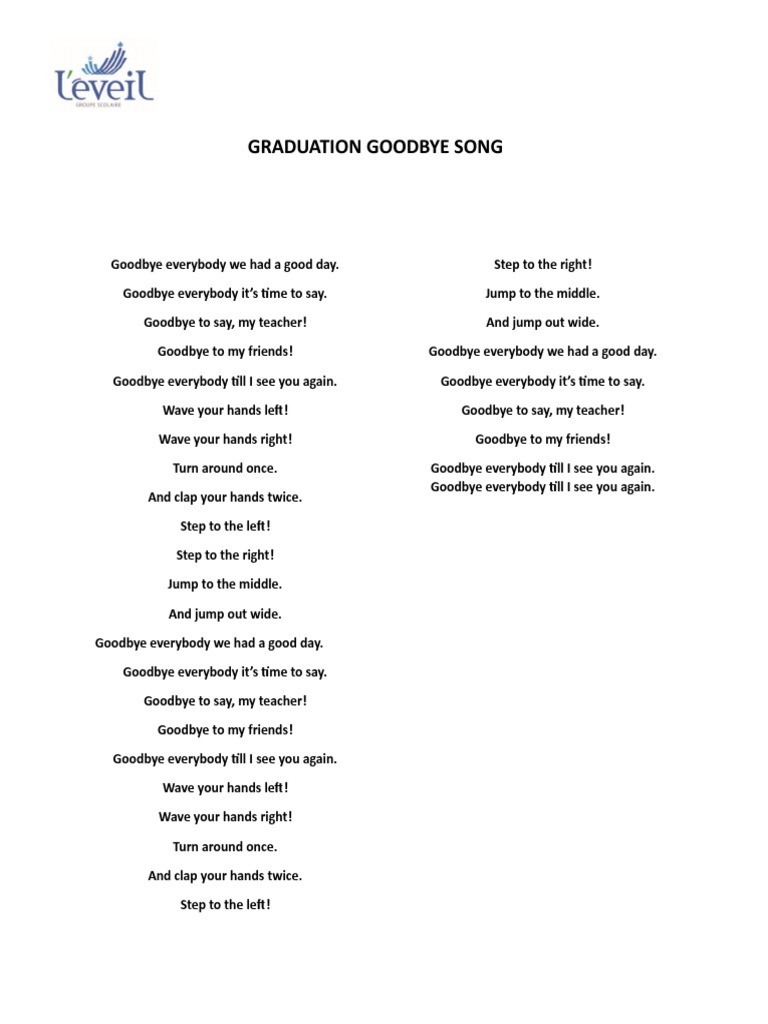 Graduation Song Gs PDF