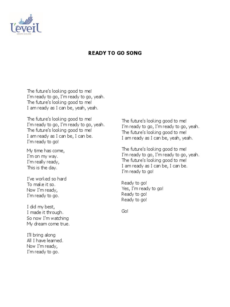 Ready To Go Song