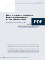 Hacia La Construcción de Una Bioética Administrativa: La Bio-Administración