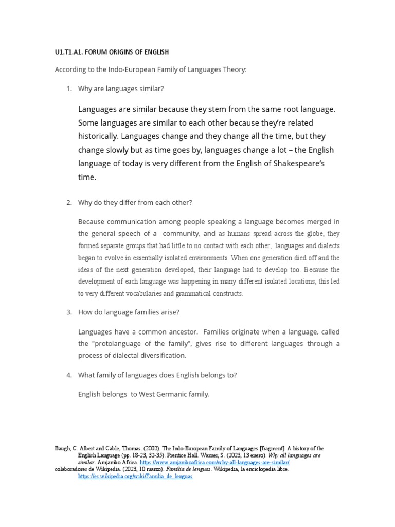 FORO ORIGINS OF ENGLISH PDF