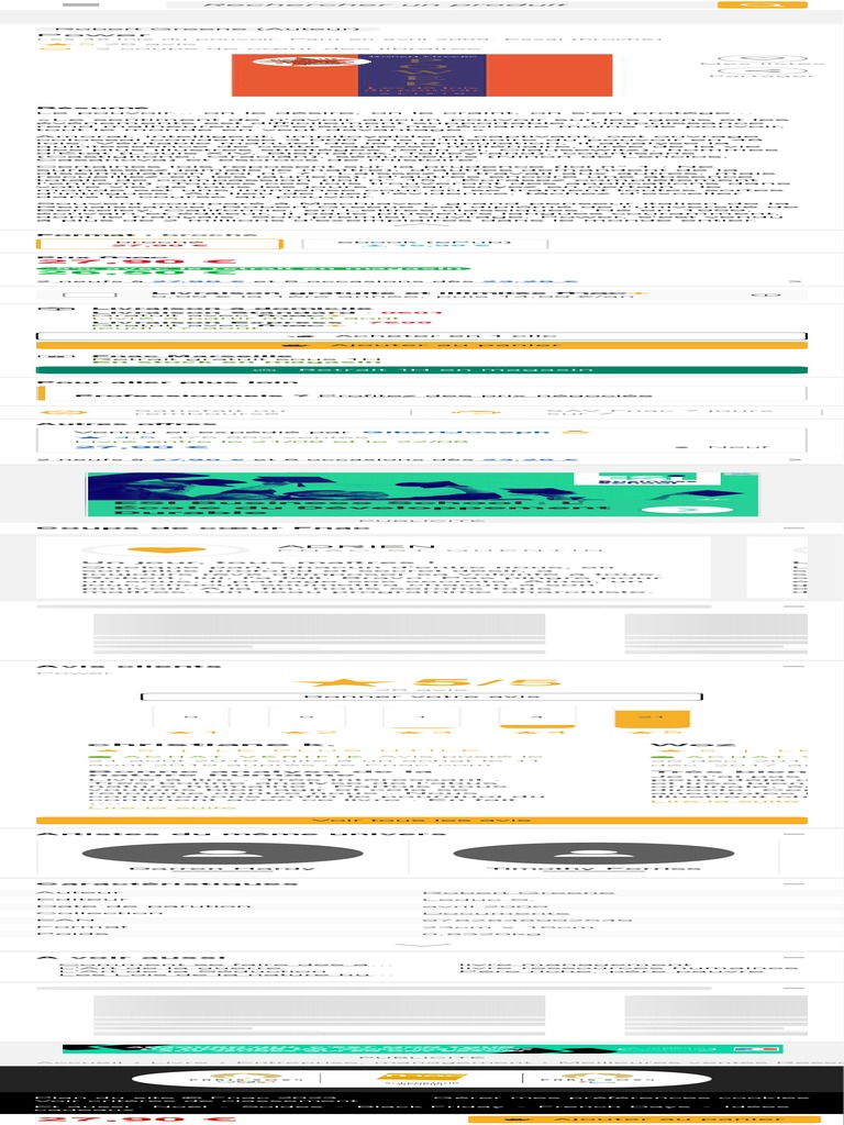 Power Les 48 Lois Du Pouvoir Broché Robert Greene Achat Livre Ou Ebook Fnac PDF