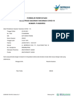 Formulir Pernyataan Registrasi Sasaran Vaksinasi Covid-19 NOMOR: P-8GDI5R53