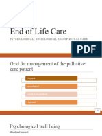 End of Life Care Psychological, Spiritual and Sociological Care With Recording