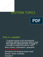 Mid Topic 1 Market Segmentation