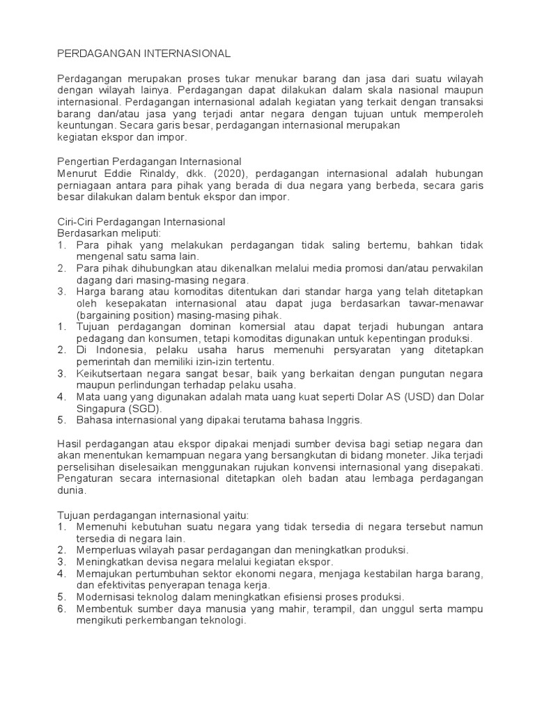Perdagangan Internasional XI MLOG PDF