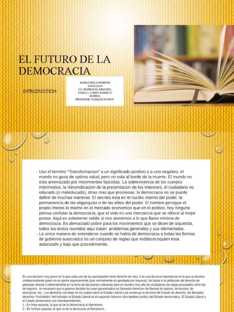 El Futuro de La Democracia | PDF