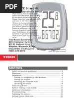 TREK INCITE 6i and 8i: Bicycle Computer Owner's Manual