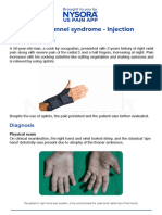 Carpal Tunnel Syndrome - Injection Case Study
