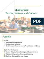 Presentation 2 Introduction Pavlov Watson and Gutrie