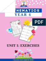 Year 4 Unit 1 Exercises Mathematics Year 4 Unit 1 Exercises