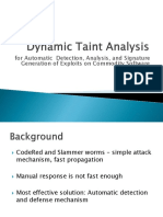Dynamic Taint Analysis Presentation