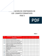 Dosificacion de Contenidos Fase 5