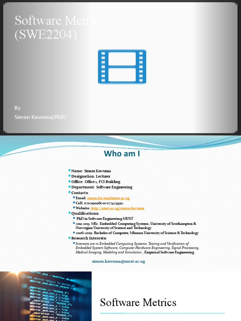 Software Metrics Lecture 2 | PDF | Reliability Engineering ...