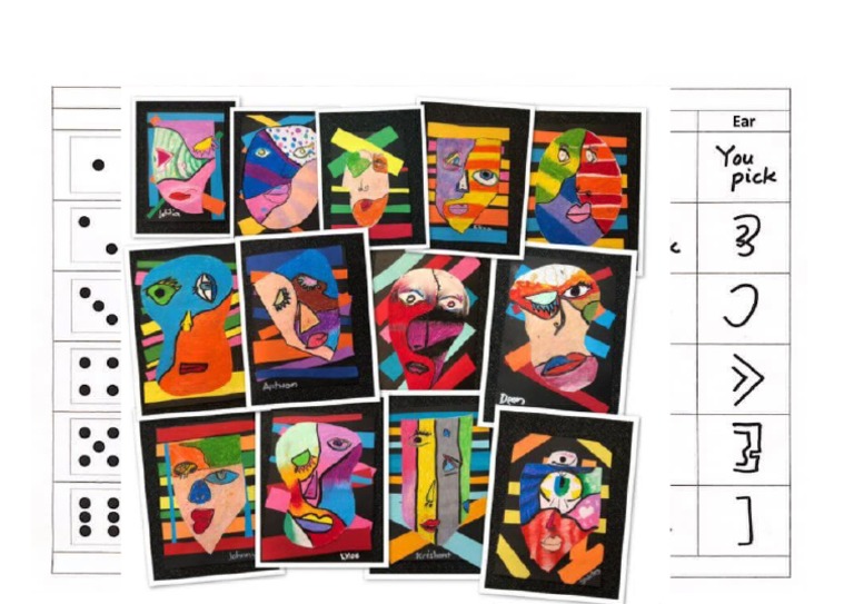Roll A Picasso Art Idea PDF