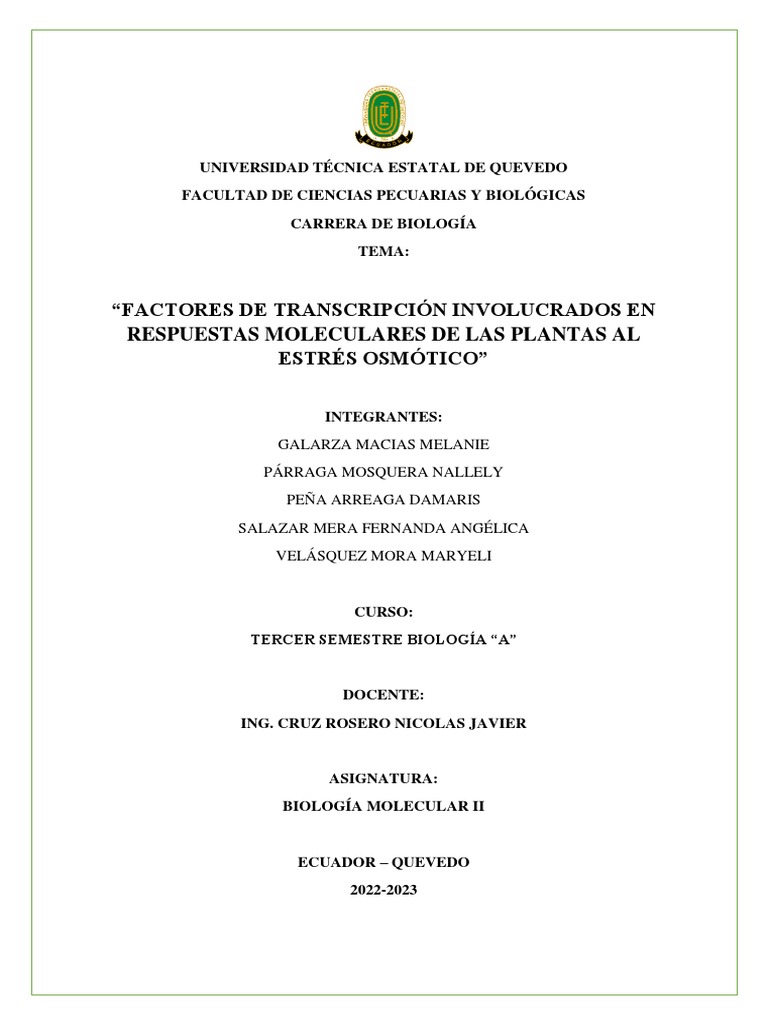 FACTORES DE TRANSCRIPCIÓN PDF