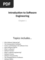 Chapter 1 - Introduction To Software Engineering