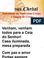 Santa Missa - Corpus Christi - 03.06.2021 - Slides