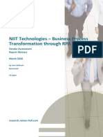 NIIT Tech RPA Business Process Transformation AI Abstract 2018-03-22