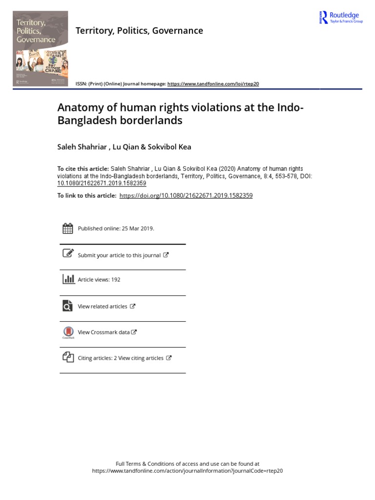 Indo-Bangladesh Border Rights | PDF