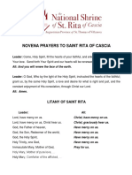Novena Prayers To Saint Rita of Cascia